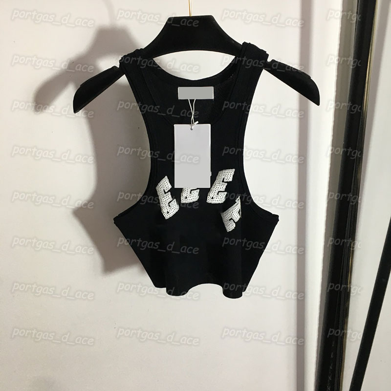 

Sequin Women T Shirt Knit Sleeveless Tank Tops Summer Spring Sexy Camis Girl Lady Fashion Tops, White with label #20230071