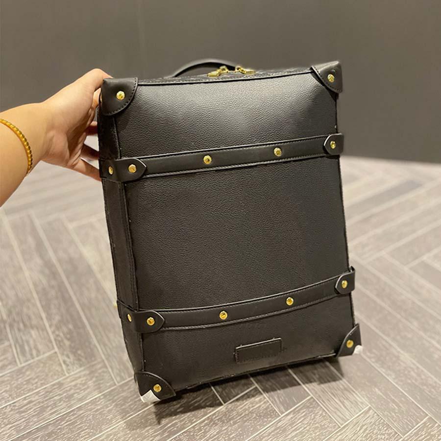 

Evening Bags leather tote bag Designer Men And Women's Casual Style Large Capacity Letter Printing Strap Solid Bag Computer Satchels 4 Colors, Brown