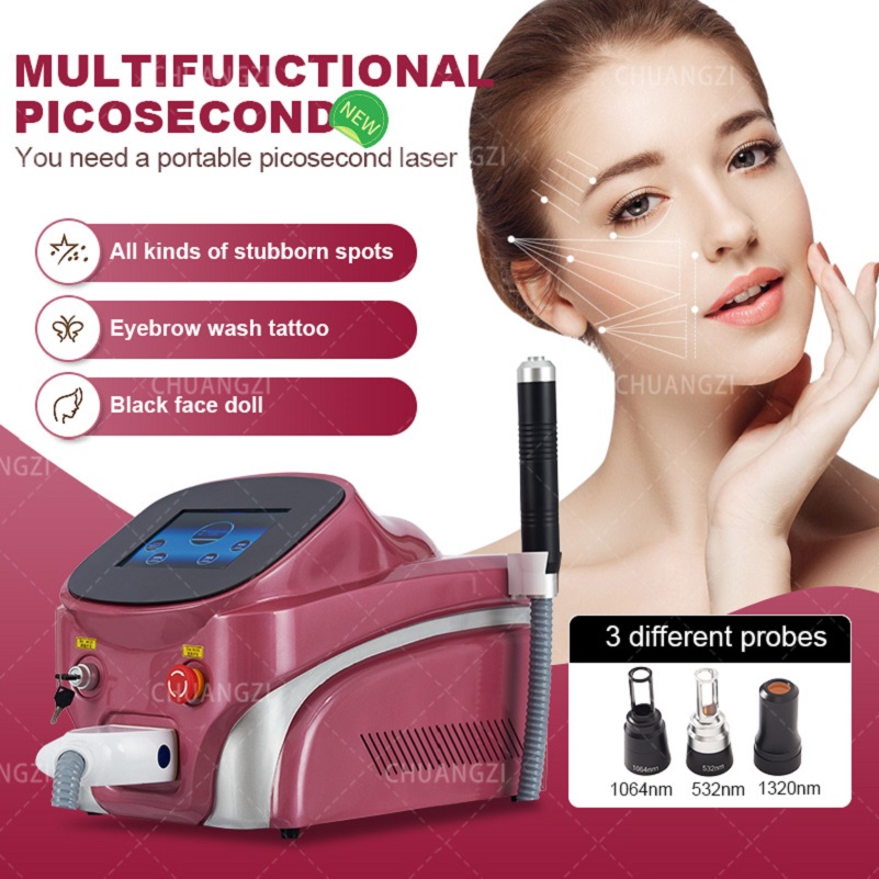 

Q Switch Laser Nd Yag our Wavelengths Nd Yag Laser 755 1320 1064 532 Nm Picosecond Beauty Machine For Tattoo Eyebrow Wrinkle Removal