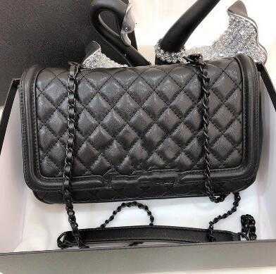 

Evening Bags Luxury Brand design CC shoulder Bags 929 woman's Letter plaid shoulder Chain bag lambskin handbag vintage messenger bags real Leather le boy 2.55 F