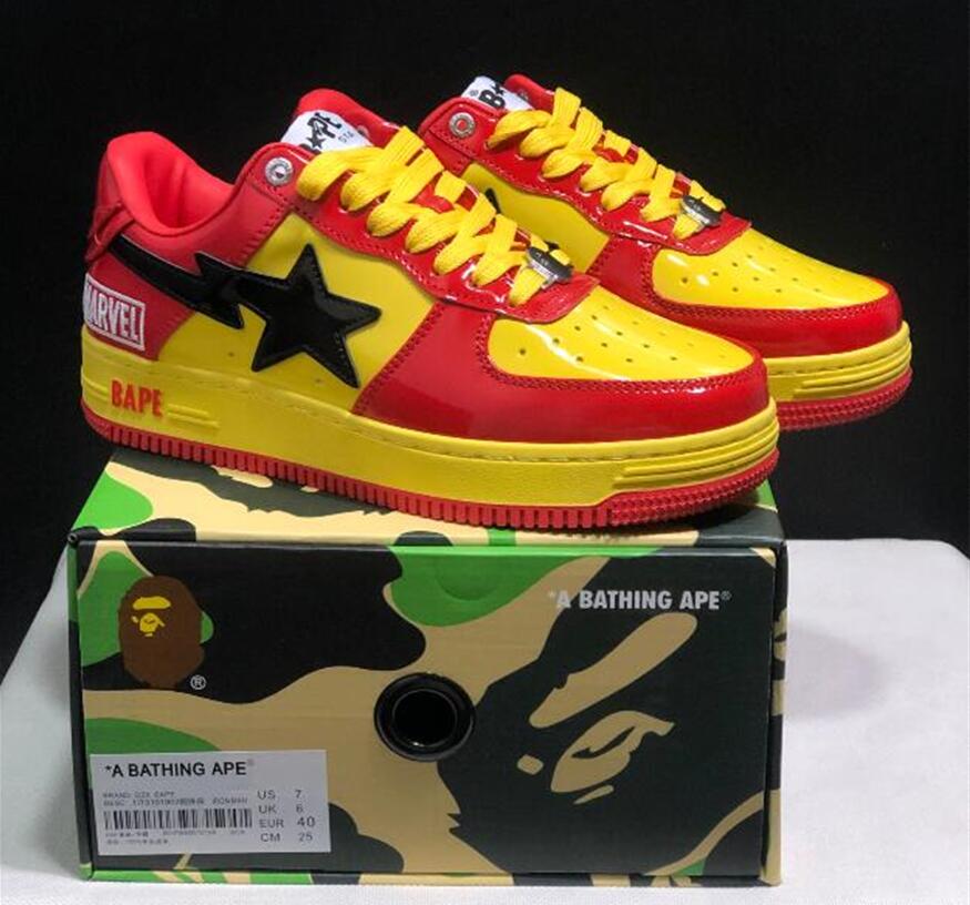 Bape ROAD STA EXPRESS chaussures de sport pour femmes Pantoufles Designer camo noir blanc vert rouge orange camouflage hommes femmes baskets bask