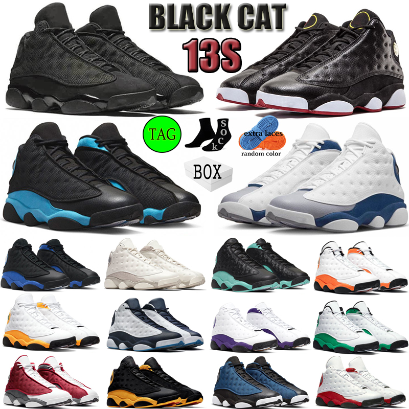 

13 13s basketball shoes Mens Women jumpman sneakers Black Cat Playoff University Blue Reverse He Got Game Court Purple Chicago Bred trainers EUR 36-47 with box, #17 brave blue 40-47