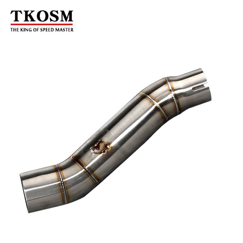 

TKOSM Motorcycle Exhaust Muffler Mid Pipe CBR300 CBR300R Link Pipe CBR300R Exhaust CBR300R Muffler Front Pipe Motorbike Muffler293V