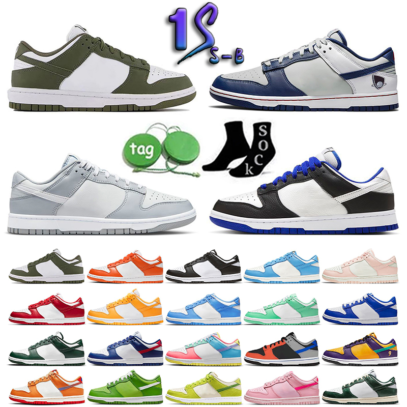 

Casual Shoes Low sb Mens Womens dunkies Lows Medium Olive Panda UNC Syracuse Grey Fog Kentucky Chicago Triple Pink Argon USC Court dunks Purple Trainers, 44