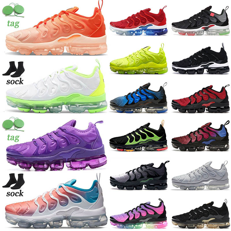 

Mens TN Plus Running shoes For Men women Offs Triple Black White Pink Rise REGENCY PURPLE LEMON LIME Volt Grapes Tns mens Airmaxs trainers Sports Retro Sneakers 36-47, 13 40-47