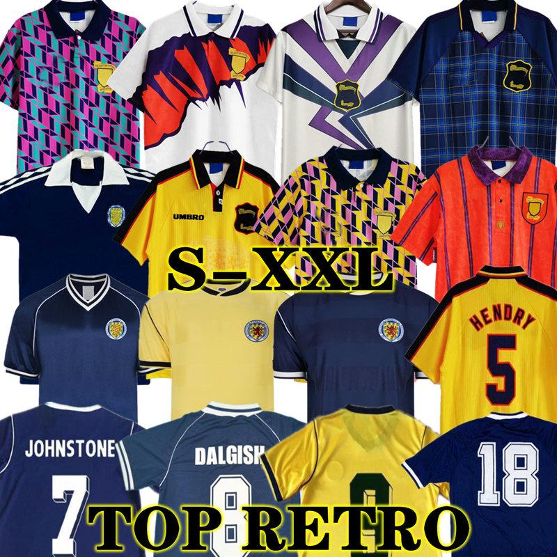 

1986 1995 2000 Scotland Retro Soccer Jerseys classic 96 98 World Cup equipment Home blue kits 1996 1998 89 90 91 92 93 Vintage Football Shirt 78 82 666, White