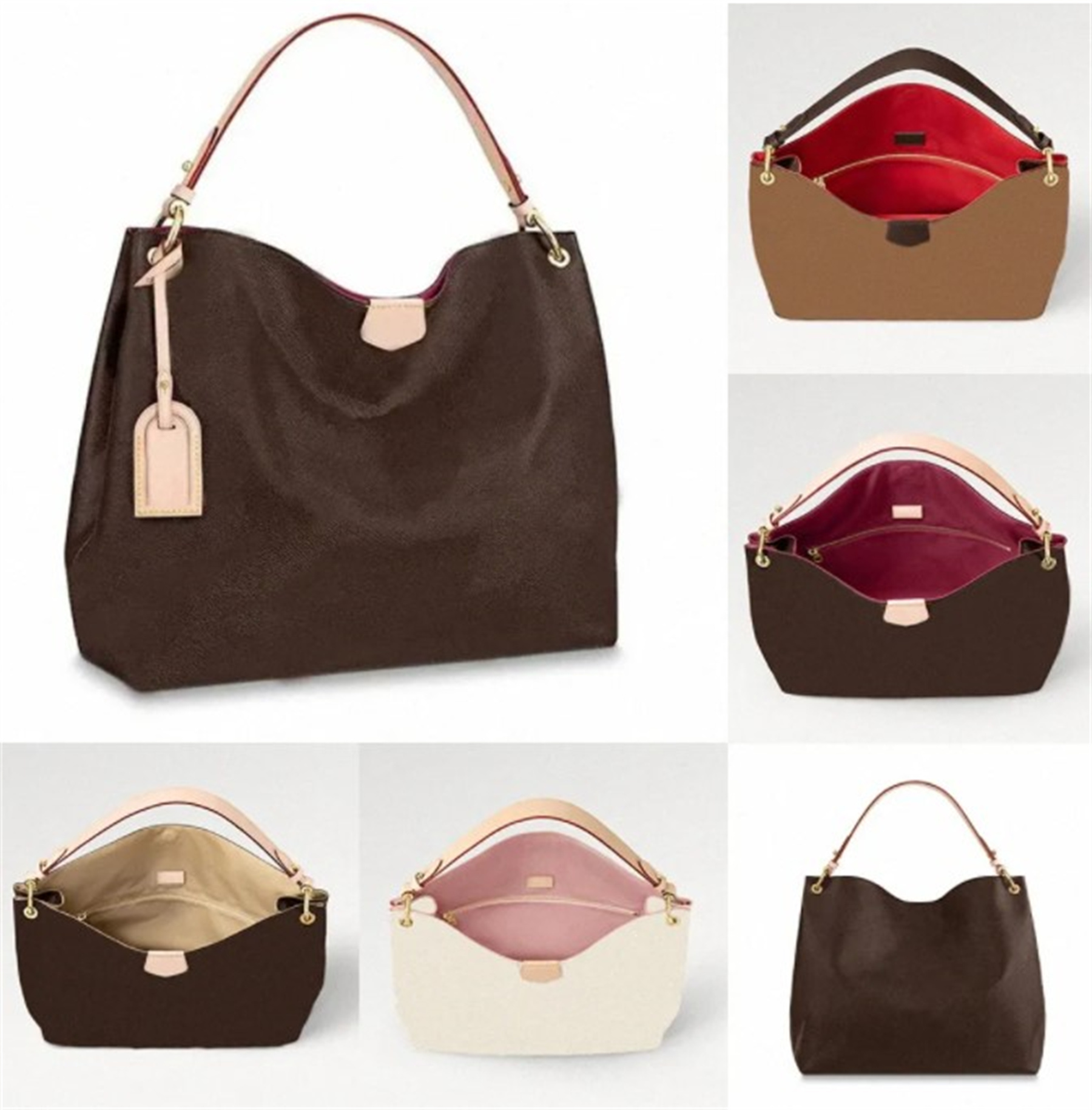 

Graceful High Quality Designers Womens Bag Shopping Handbags Hobo Purses Lady Handbag Crossbody Shoulder Channel Totes Fashion Shoulder Bag, 5/brown plaid