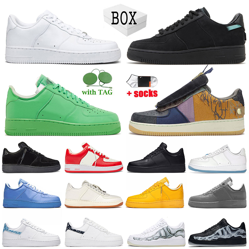 

Airforce 1 Low Tiffany Running Shoes Designer AF1 Loafers dhgate Women Mens Force1 One Off Travis Black White Mca blue gold Sneakers Virgil Ablohs scotts skateboard, # d14 white green glow 36-40