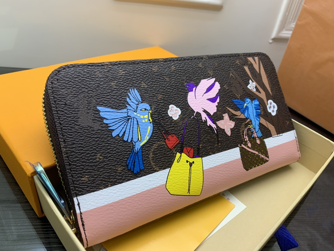 

L In the Spring Zippy Wallet Purse Monograms Empreinte City Zipper Gradient Sunrise Pastel Purses Women Classic Flower Card Holder Coin Wallet Mini Clutch Bag M60017, #10