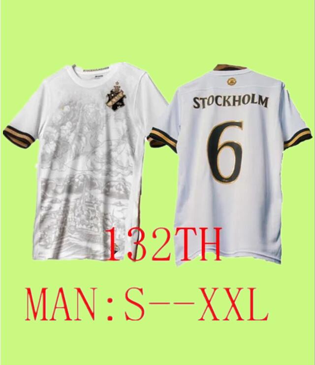 

2023 24 AIK Solna SOCCER jerseys special FISCHER 7 HUSSEIN 8 OTIENO 25 GUIDETTI 11 THILL 17 TIHI 16 HALITI 6 132-year history jersey football shirts man WHITE AA