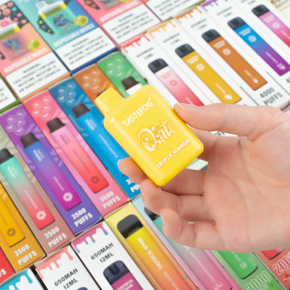 

QK Flavored Tastefog Qute 800 Disposable Vape Puffs E-Cig Watermelon Triple Melon Strawberrry Kiwi