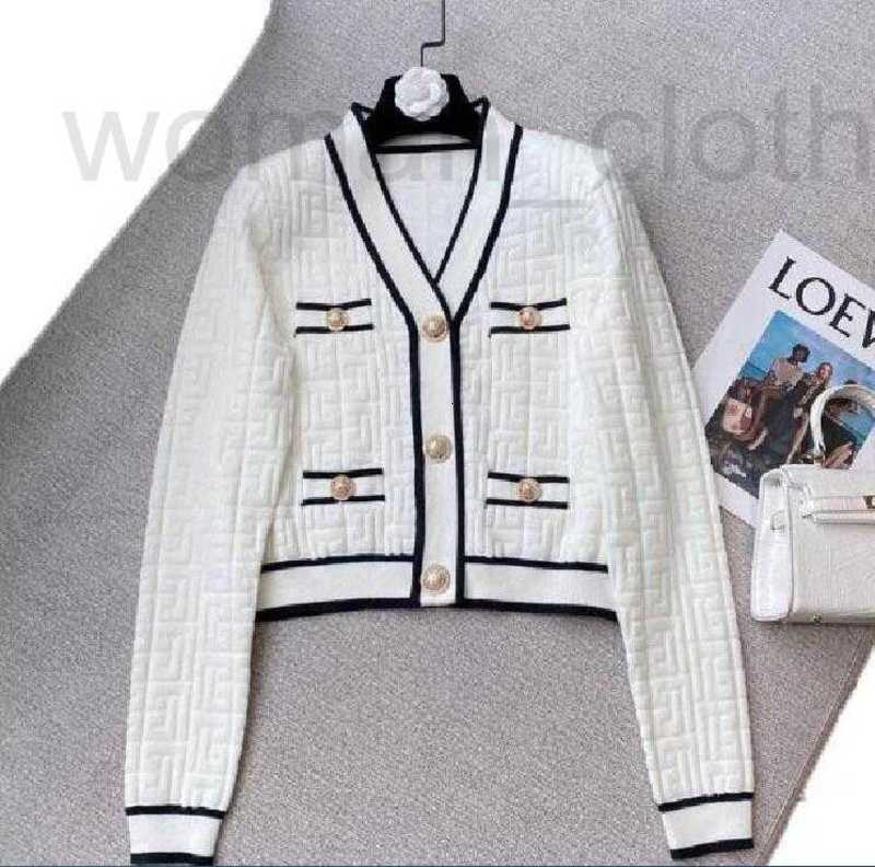 

designer Women' Sweaters Designers Women jacket slim fitting Sweatshirt womens Fashions jackets black and white knitted Long Sleeve 9MW2