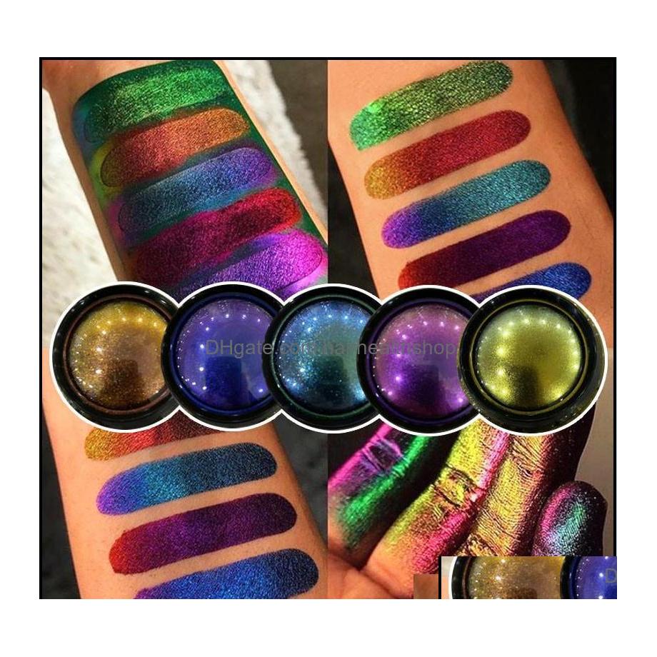 

Eye Shadow Eyes Makeup Health Beauty Chameleon Eyeshadow Metallic Shiny Palette Potato Powder Pigment Professional Ma Dhzfm Drop Deli Dhcrh, 05