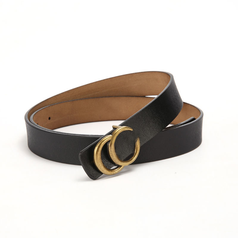

Solid color deisigner Belt womens mens belts fashion large metal letter buckle ceinture homme business style soft leather wide adjustable size luxury belt, Width 3.0cm