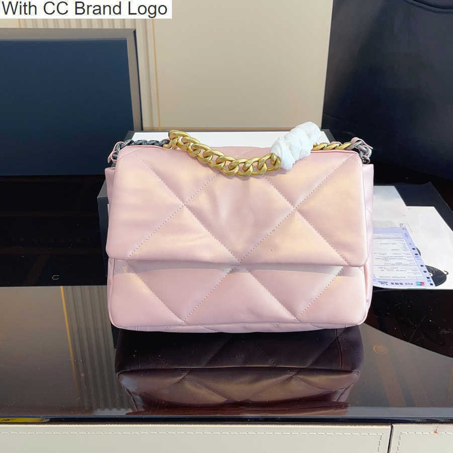 

CC Cross Body Jumbo Shiny Sheepskin Flap 19 Bags Designers Classic Real Leather Quilted Gold Silver Chain Multi-pocket Crossbody Luxury Handbags Large Capacity, Box