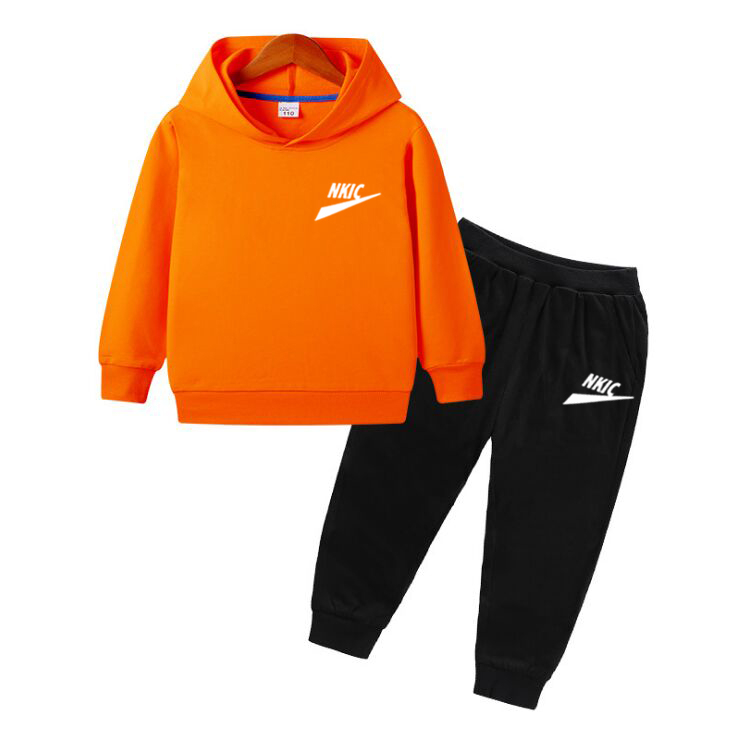 Nouveau sweat à capuche ensembles de vêtements coton enfants sweat à capuche et pantalon deux pièces enfants ensemble de vêtements 1-13 ans fille