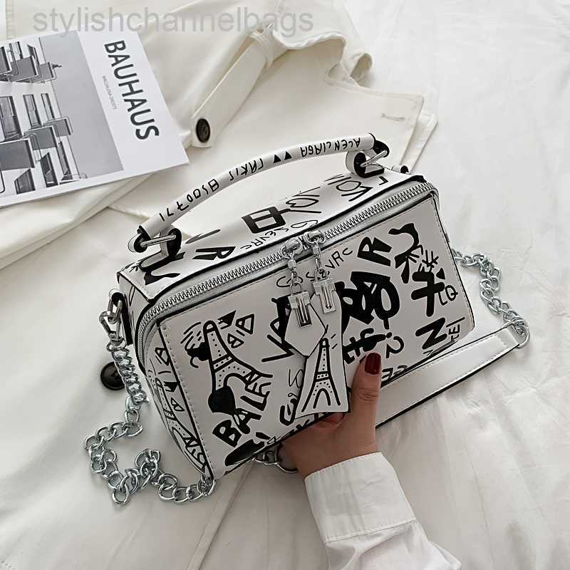 Totes 2023 Luxury Design Women Leather Handbags and Purse Fashion Crossbody Bags for Women Graffiti Handbags Shoulder Bags Women Bag 0223/23-image-844065879