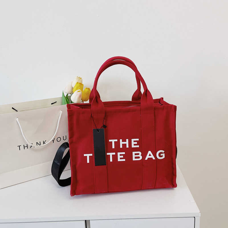 

The Tote Bag Famous Designer Cool Shoulder Handbag Women Great Coin Purse Crossbody Casual Square Canvas, Red