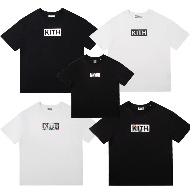 

KITH BOX logo Tee 2022ss Men Women Summer Dye KITH T Shirt High Quality Tops Box Fit Short Sleeve