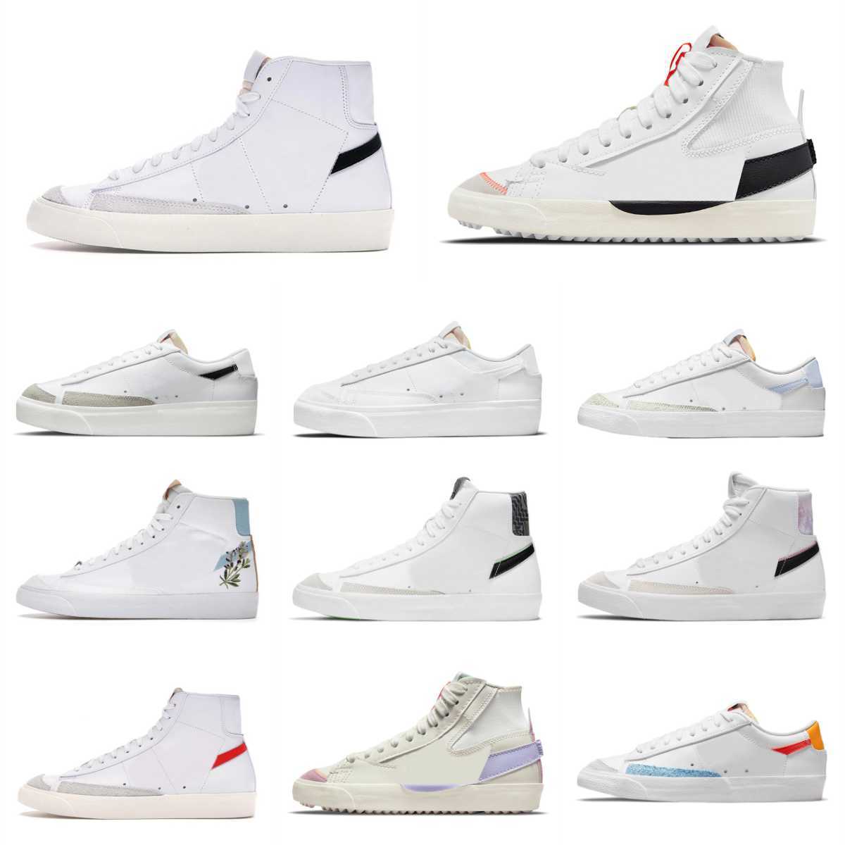 

Trainers Blazer Mid 77 Sports Shoes Mens Women Blazers OG Black White Red Vintage Jumbo Indigo Pine Green Summit Arctic Punch Sail Gum Designer Platform Sneakers S8, Please contact us