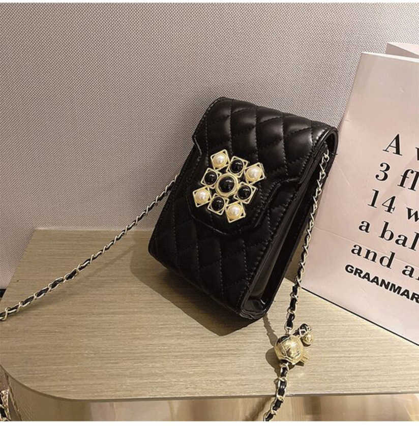 

Fashion Shoulder Bags Women High Quality women's chain messenger small square bag Outdoor Travel Handbags 49%off, Black