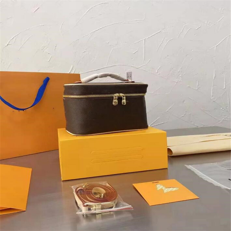 

Fashion Cosmetic Bag Toiletry Pouch Cosmetic Makeup Bag Cases Luxury Women Toiletry Bag Travel Bags Clutch Handbags Purses, Brown