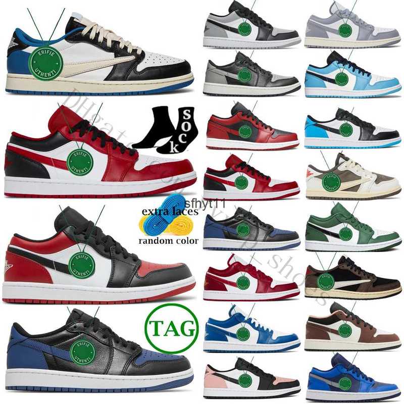 

Jumpman 1 Low Men Basketball shoes Women Top OG Blue Moon Red Banned Bred Chicago Black Toe Court Purple Game Royal UNC Shadow Lucky Green, Box