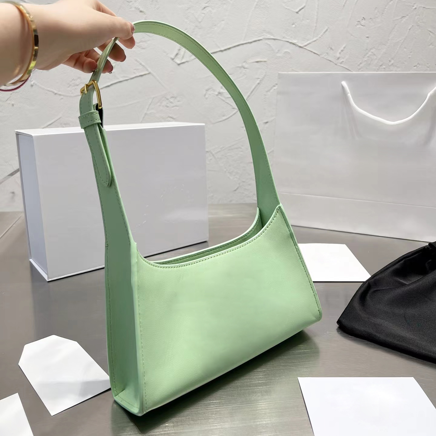 

2023 Fashion women leather handbag crossbody bag shoulder for ladies fashion bags lady chains handbags chain purse messenger, 17