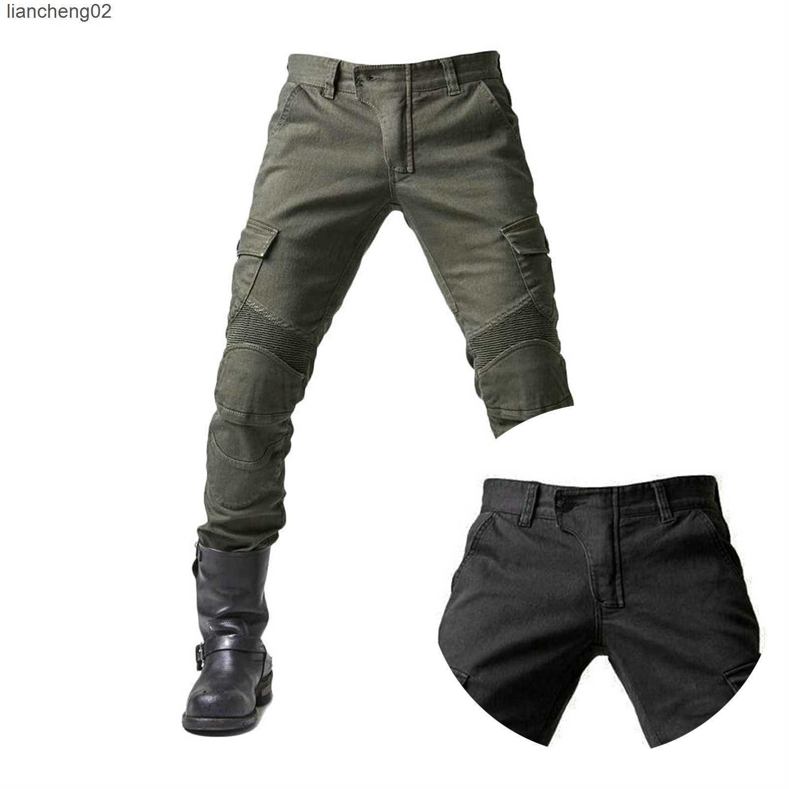 

Men' Jeans Men Motorcycle Pants Motorcycle Jeans Protective Gear Riding Touring Motorbike Trousers With Protect Gears Summer Male 2022 New W0223, Black