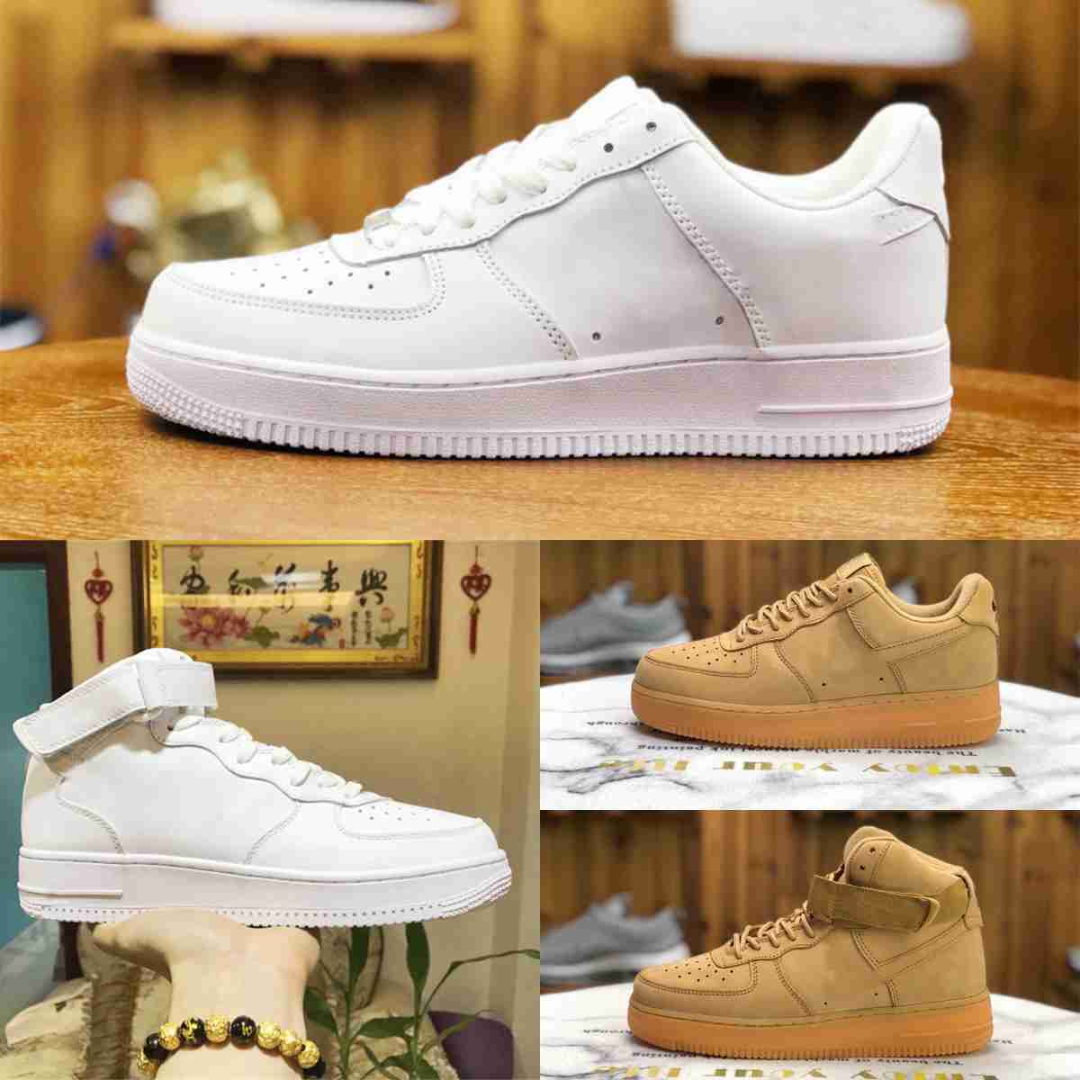 

Trainers FoRcEs Outdoor Men Low Skateboard Shoes Discount One Unisex Classic 1 07 All White Black Wheat Knit Euro Airs High Women Running Sports Designer Sneakers S8, Please contact us