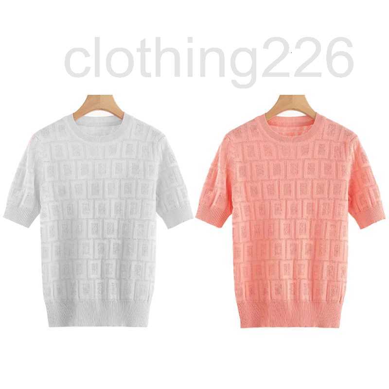 

designer Women' Sweater Designer Shirt Short sleeve Cardigan clothing knitting Sweaters spring and summer letter high fashion products lapel clothes 8AA4
