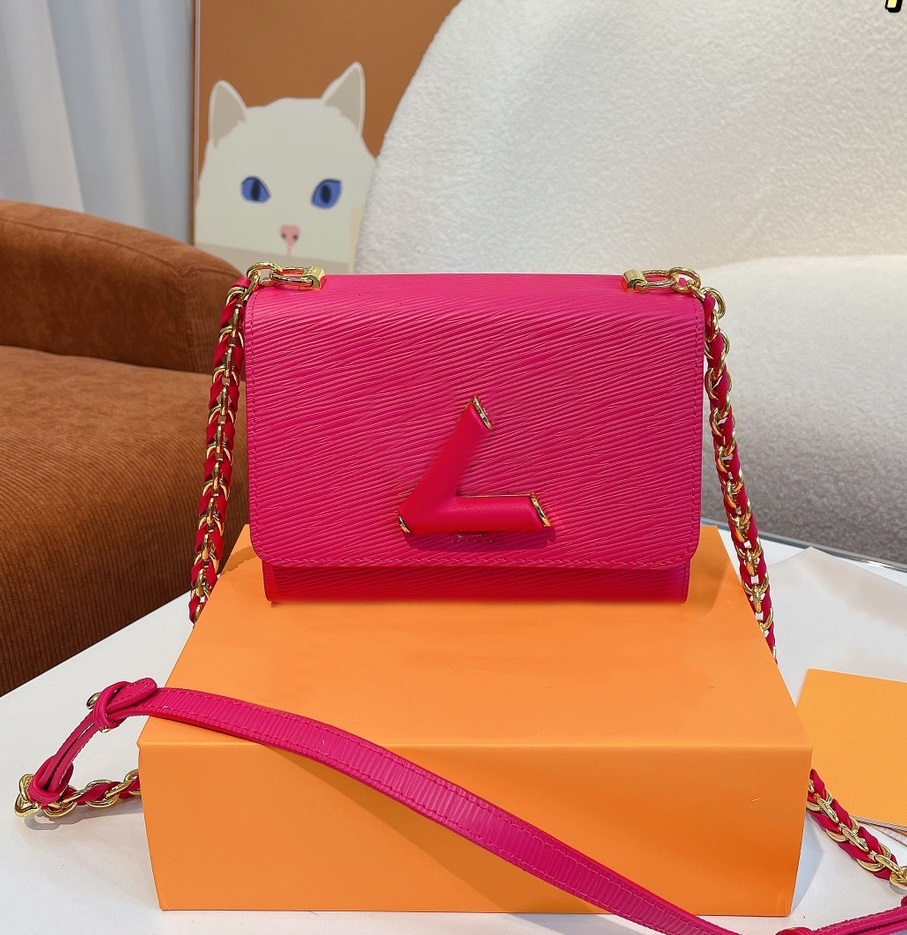 

Shoulder bags luxurys designers quality high Fashion Women Handbags Tote CrossBody Ladies Water ripple big Logo messenger square bag Female purse wallets with logo