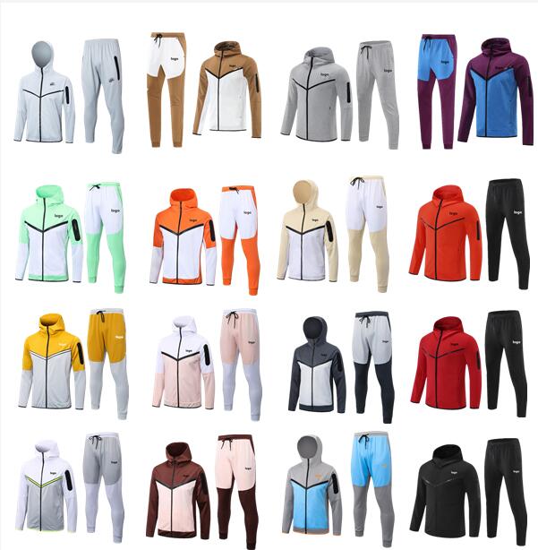 

Men Designer Tracksuits Hoodies Jogger Suit Jacket Pants Set Hooded Mens Sweat Suits Tech fleece Black Solid Brand 22/23 Autumn Winter hoodie sweater Sport., Adult