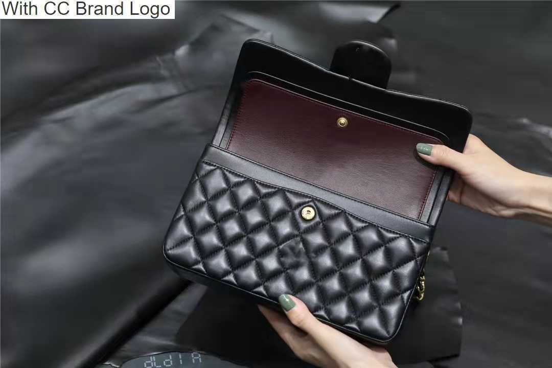 

CC Shoulder Bags 7A Top Designe custom luxury brand handbag channel Women's bag 2022 leather gold chain crossbody 2.55cm black and white pink cattle clip sheeps, Red