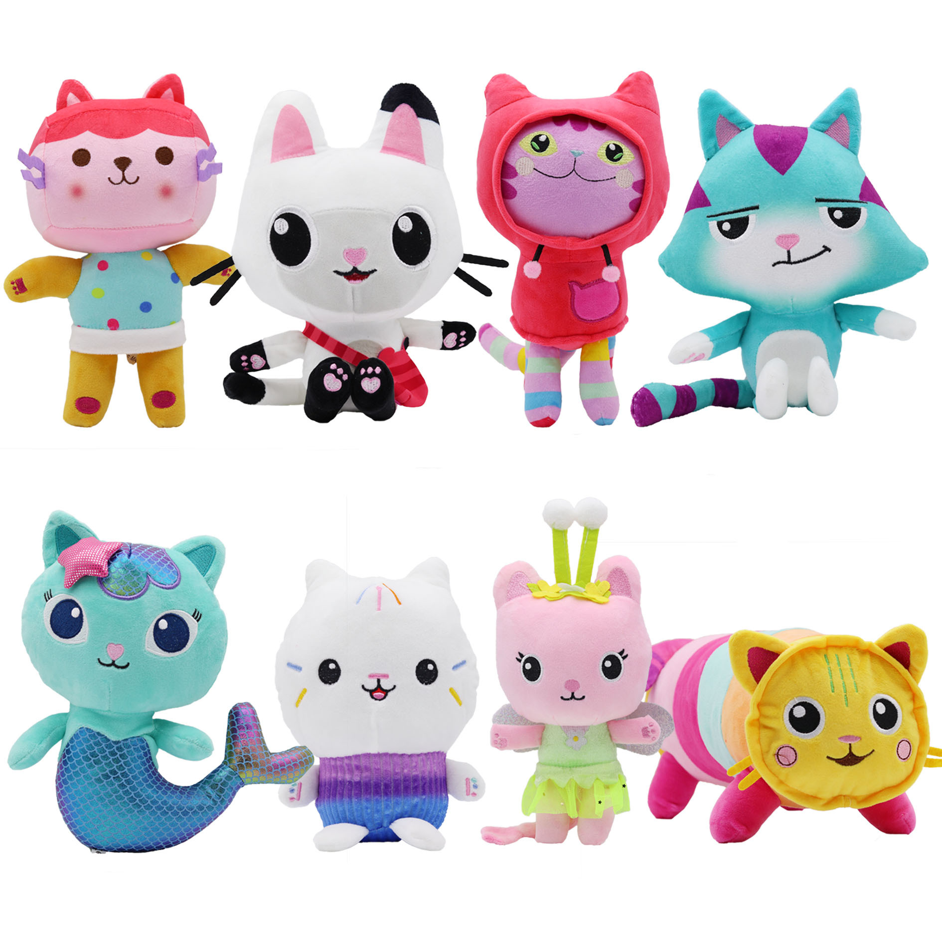 

8 style  Gabby's Plush toy Dollhouse Gaby Doll House Plush Doll Toy children boys girls Christmas toys