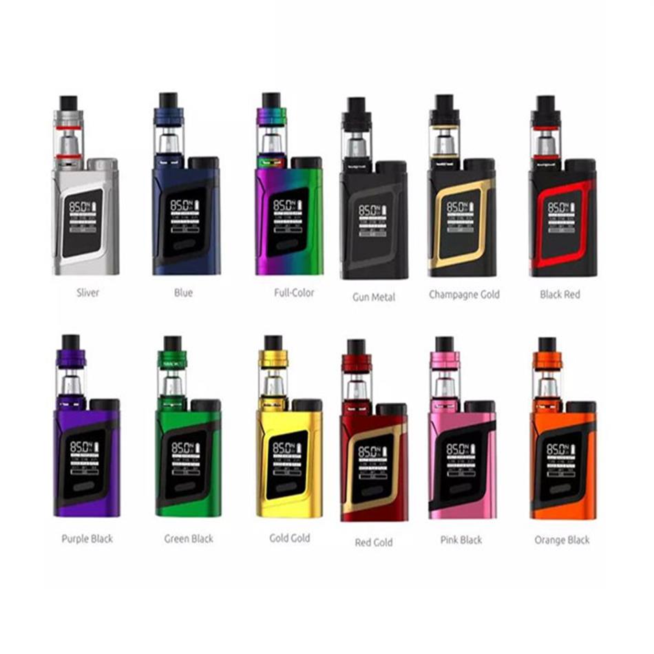 

Original AL85 kit with TFV8 baby tank 85w TC MOD multi colors 1 set available for retail business242M, Red gold
