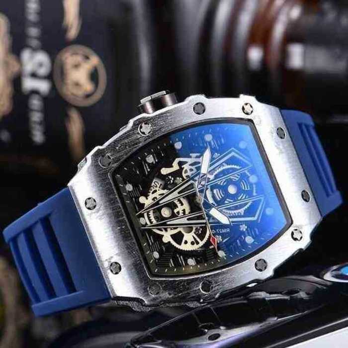 

Military Es Casual Luxury for Arrival Mens Sport Reloj Hombre Mechanics Relogio Masculino Watch Army Leather Wrist Richa Men 2022 UP30