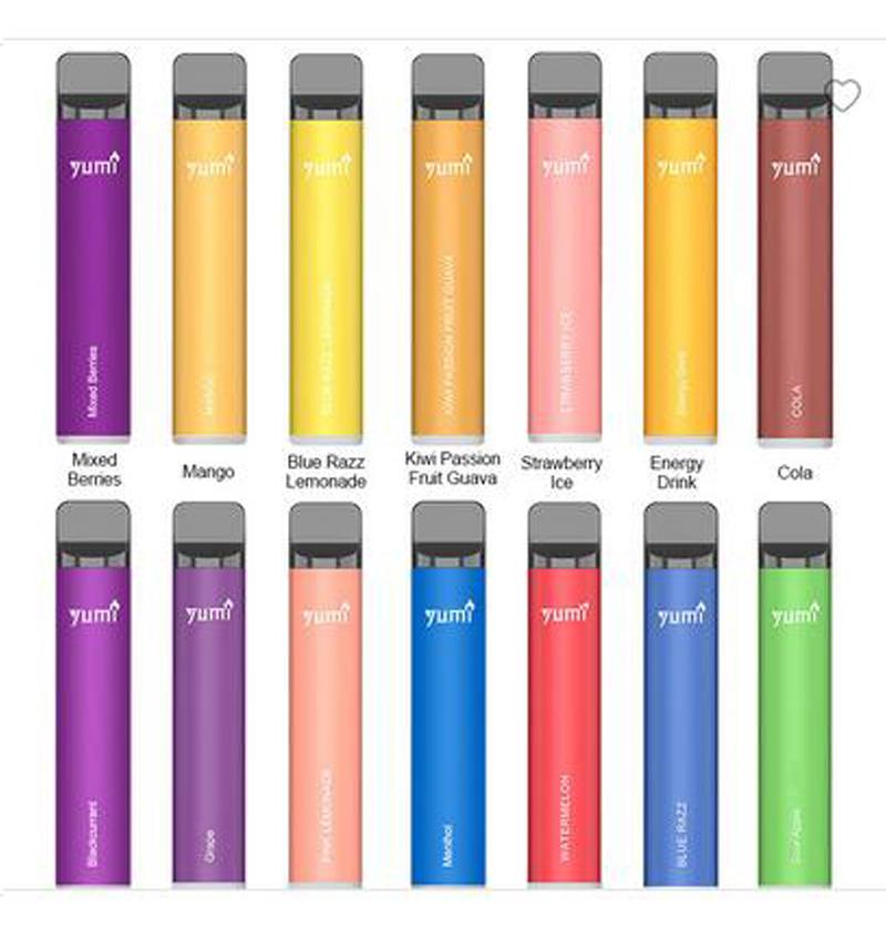 

Original YUMI Bar1500 20mg 0mg Disposable E-cigarettes kit 1500 Puffs 850mAh 4.8ml Pods Bar Vape Pen vs Plus XXL Pro
