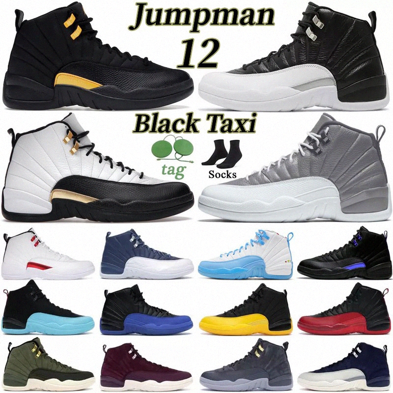 

Jumpman 12 Men Basketball Shoes 12s Playoffs Royalty Taxi Stealth Reverse Flu Game Hyper Royal Twist Utility Dark Concord Mens Trainers Outdoor Sports Sneakers, 13