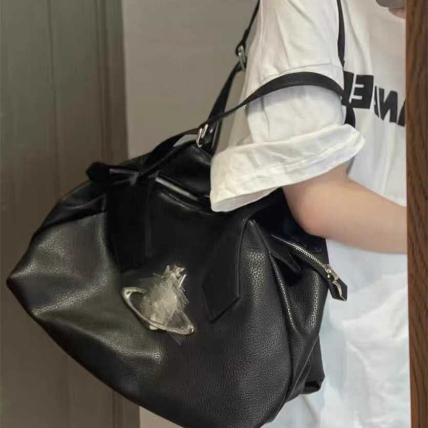 

New Arrival Women Bags Fashion Tote bag large capacity one-shoulder portable black silver 66%off Crossbody Bag Designer Handbags, Cortex pre-stock