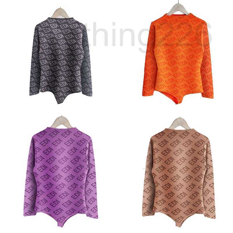 

designer Sweater For Women's Tight Round neck striped fashion Long Sleeve High End Jacquard knitting Sweaters LV7H