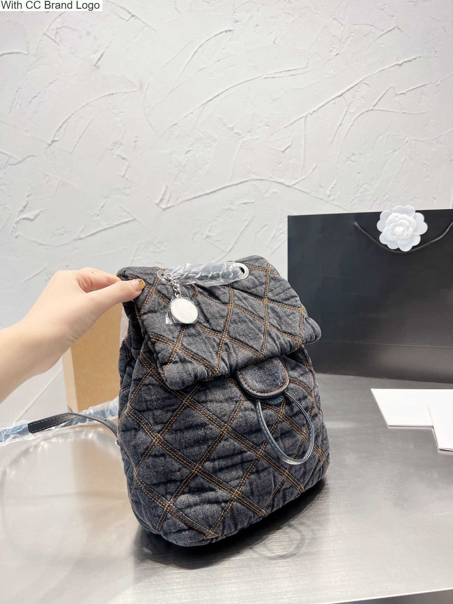 

CC Cross Body 5A quality Fashion Leather Shoulder Bags Luxury Lambskin Purse Designer Handbag retro style handle Metal sheets Chain Cross Body Diamond Lattice W, Blue