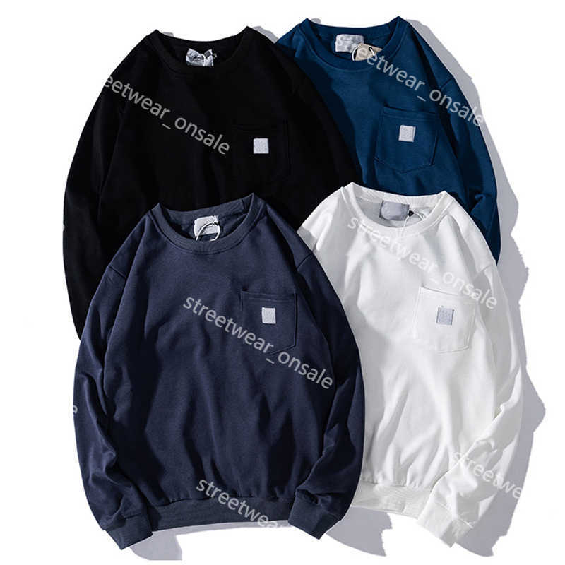 

Car Designer Hartt Mens Sweatshirt with Pockets Cotton Crewneck Classic Solid Color Hoodies Hip Hop High Street Pullover Streetwear 0040