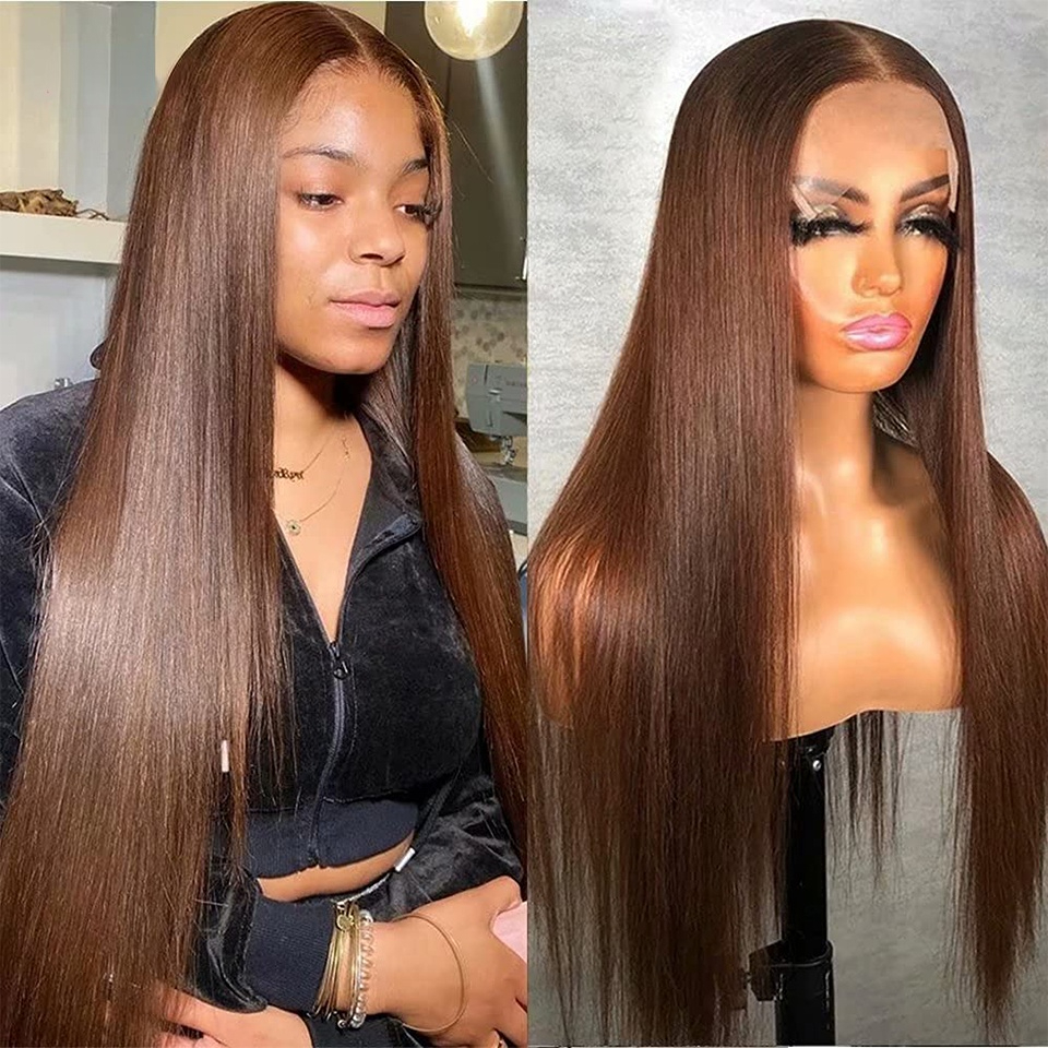 

B4U HAIR Straight Lace Front Human Hair Wigs for Women Lace Frontal Wig Brazilian Straight Lace Closure Wig Lace Wig Natural Color, Others color