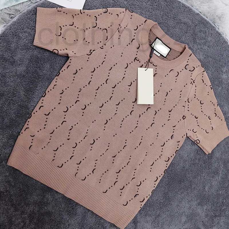 

designer Spring Summer Jacquar Sweaters Women Fashion Letters Knit T-Shirts Outdoor Street Style Girls Lovely Shirts 2 Colors 7TR2, Green