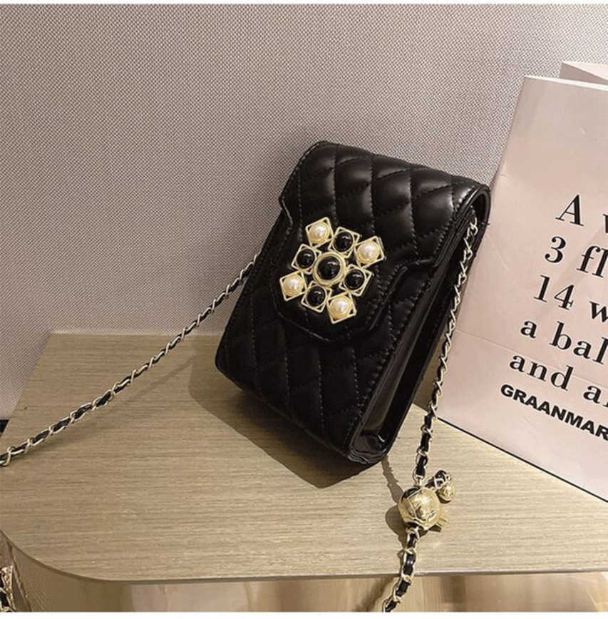 

1pcs Bags For Women 49%off women's chain messenger small square bag Messenger Handbags Female Fashion, Black