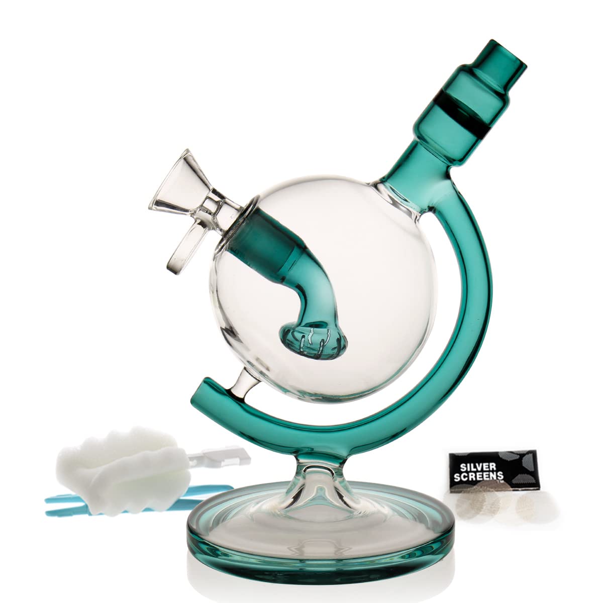 

7.5 Inches Globe Earth Ball Recycler Hookah Water Pipe Water Bongs pipe