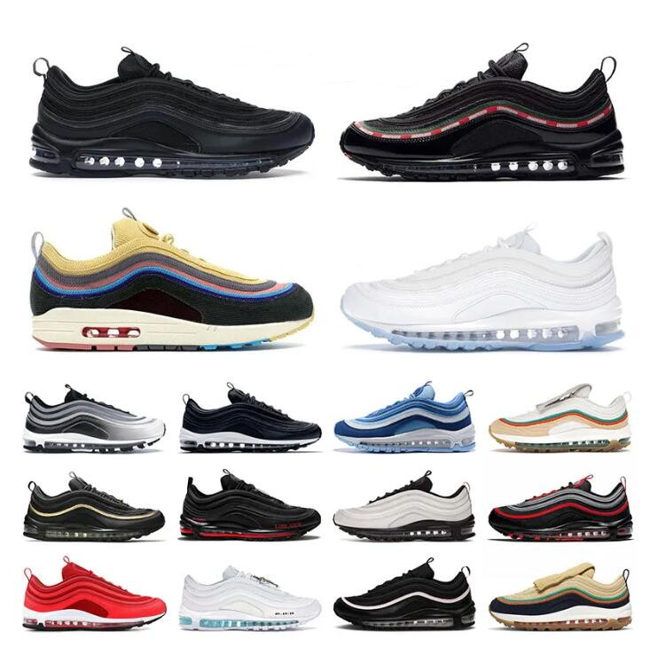 

Designers Classic 97 Sean Wotherspoon Mens Running Shoes es Triple White Black 97s Golf NRG Lucky Airs MSCHF X INRI Jesus Celestial MAX Men Trainer Sneakers 36-46, 14