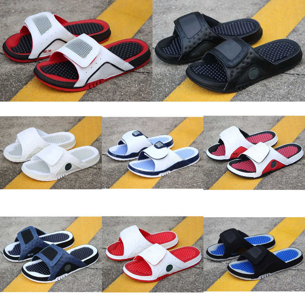 

Men Fashion Slippers Hydro Jumpman 4 Iv 13 Xiii Women Sandals 6 Vi Slides Beach Slipper Black outdoor Shoes Slippers Us 5-11