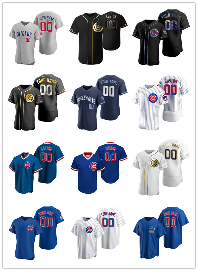 

Baseball Jersey S-3XL Custom Chicago''Cubs''MEN 2023 Alternate City Connect